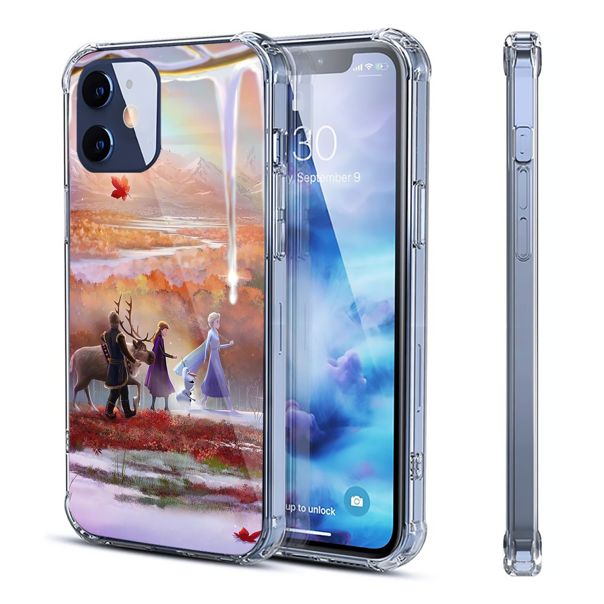 （画像用） アナと雪の女王 アンナ エルサ Frozen Anna Elsa 【iPhone 12シリーズ対応】透明スマホケース（クリアソフトケース）